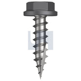 Hobsons - #10-12 x 20 Basalt - Cl4 As3566 Type 17 Flanged Hex | Q519-Ba (Pack Of 1000)